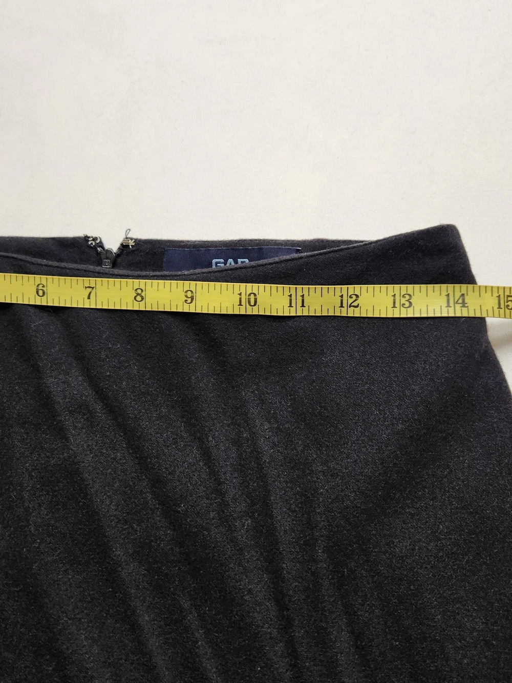 ⭐ Gap Wool Blend Maxi Skirt - Black Y2K Minimalist 90s Aesthetic - Sz 2 - Picture 7 of 7
